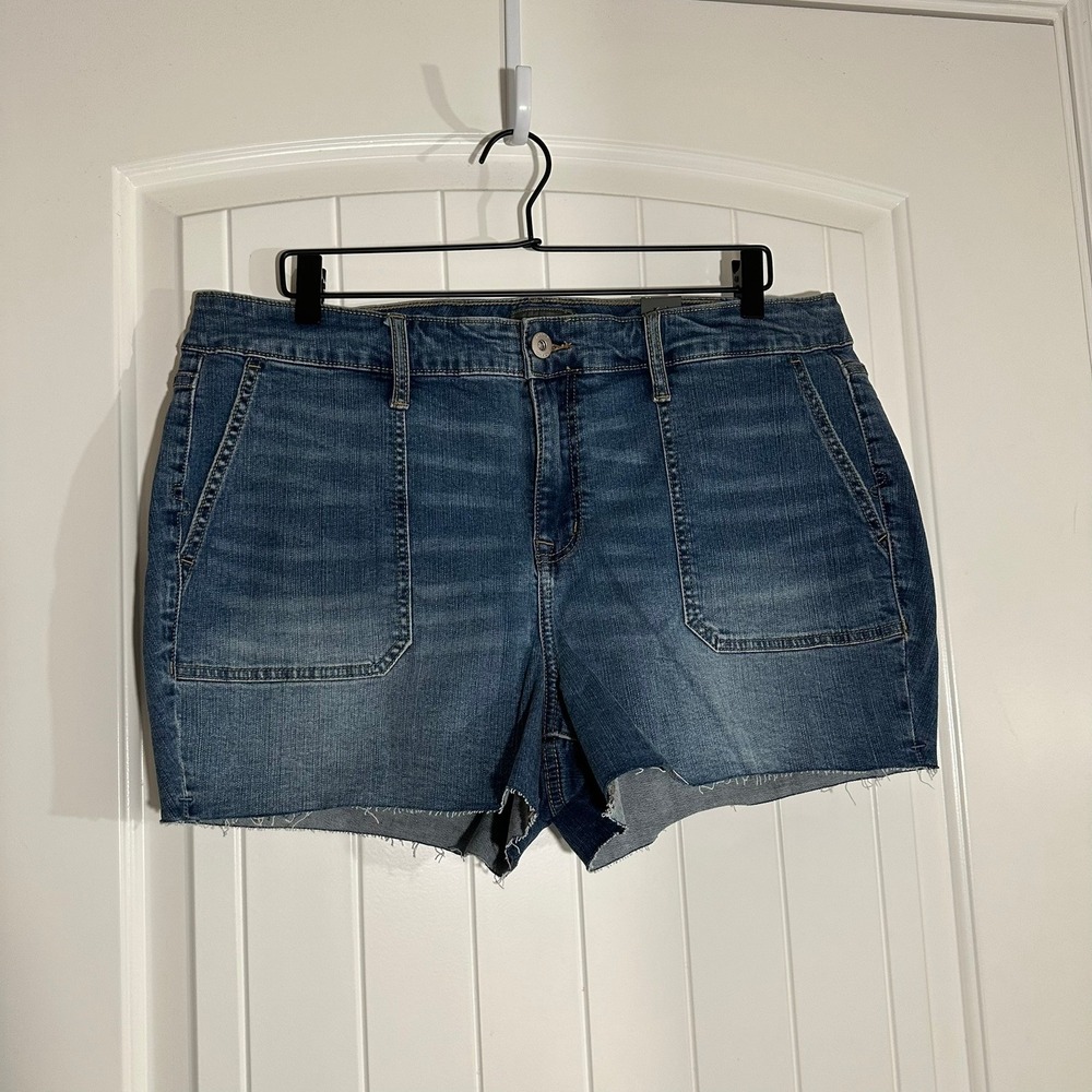 NWT Torrid | High Rise Jean Shorts Raw Hem | Women's 16‎